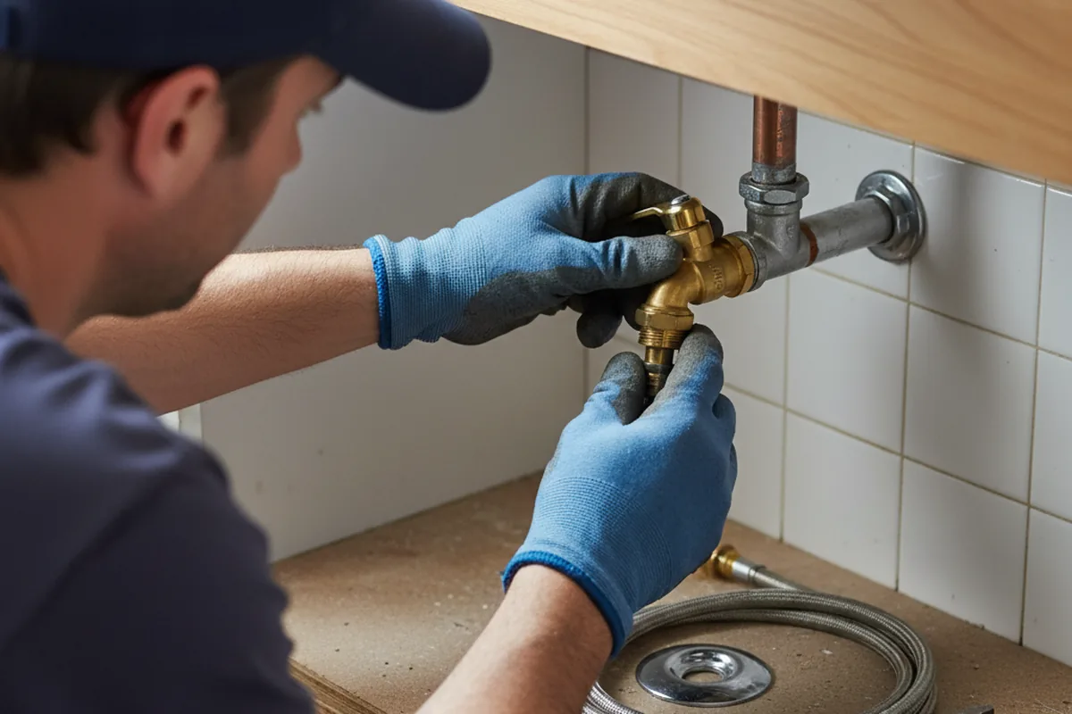 Shutoff valve and fitting work during Well Pump Repair in Bullhead City